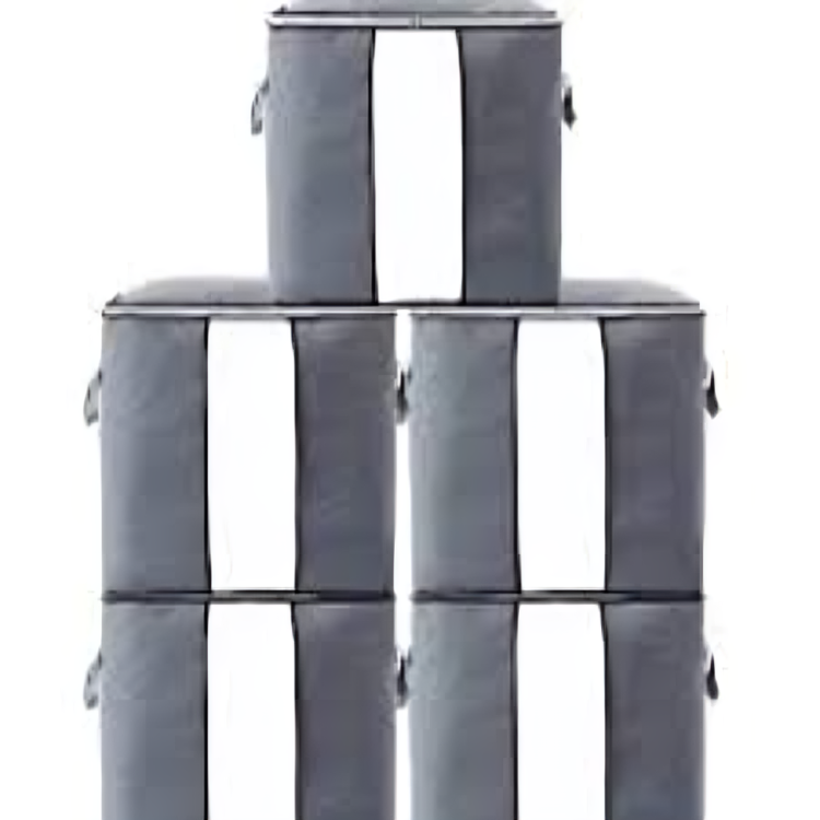 Pack of 5 - Improved Quality LARGE Storage Bags Organizers Portable
